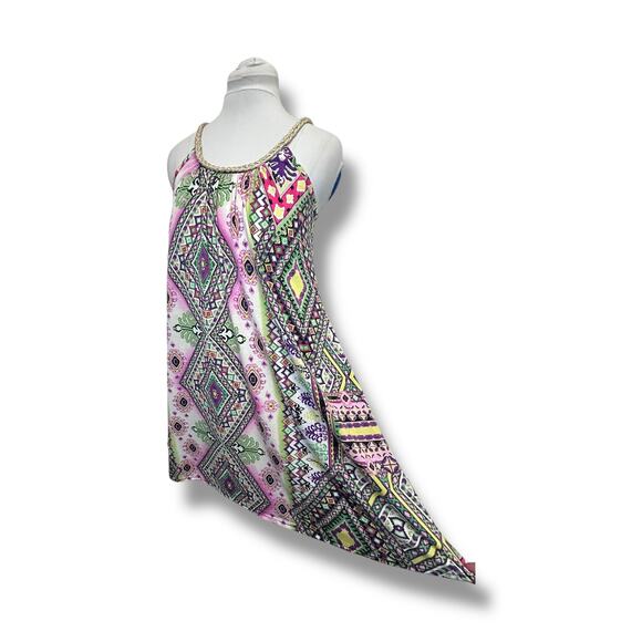 Shoreline Women’s Braided Cord Halter Swing Midi Dress Coverup, size L/XL - Picture 4 of 12